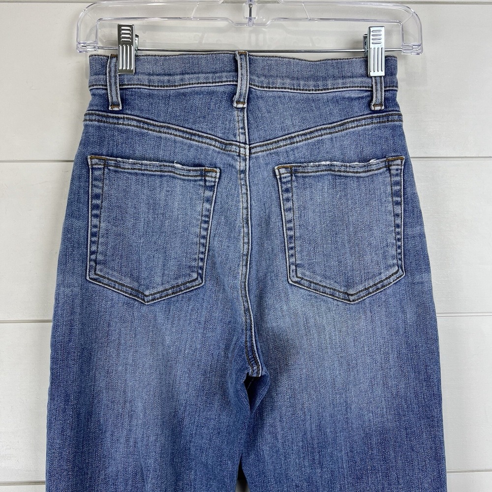 Reformation Audrey High‎ Straight Jeans Cyprus Wash Organic Stretch Denim 25 - Picture 6 of 9